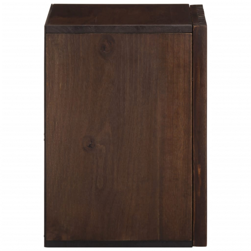 Bad-Wandschrank 38x34x48 cm Braun Massivholz Mango