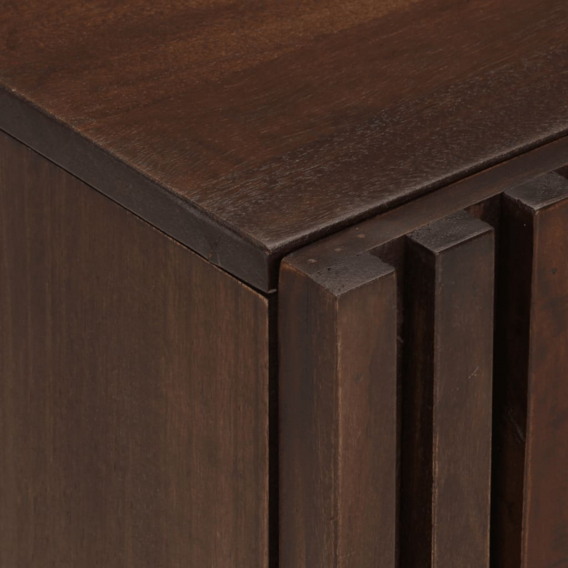 Bad-Wandschrank 38x34x48 cm Braun Massivholz Mango