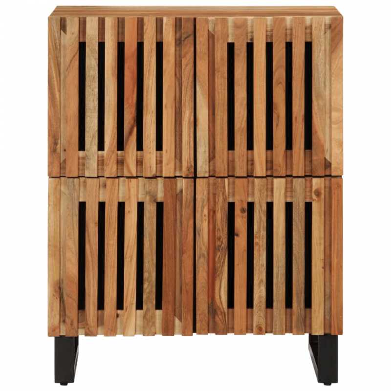 Sideboard 60x34x75 cm Massivholz Akazie