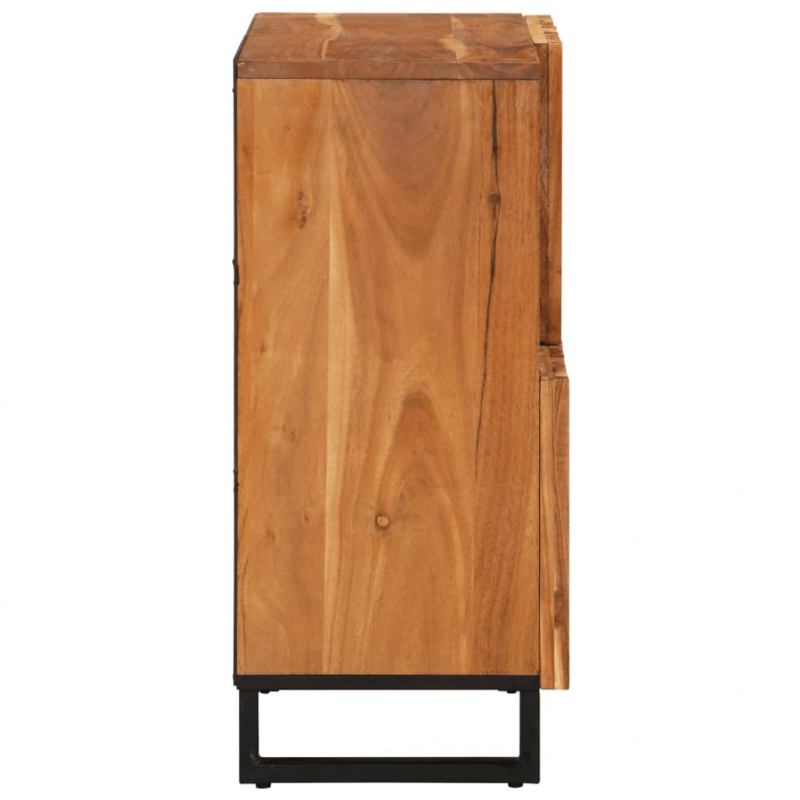 Sideboard 80x34x75 cm Massivholz Akazie