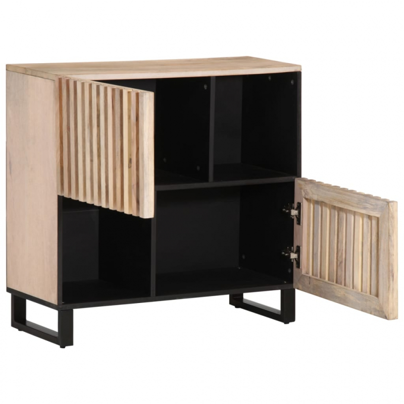 Sideboard 80x34x75 cm Massivholz Mango