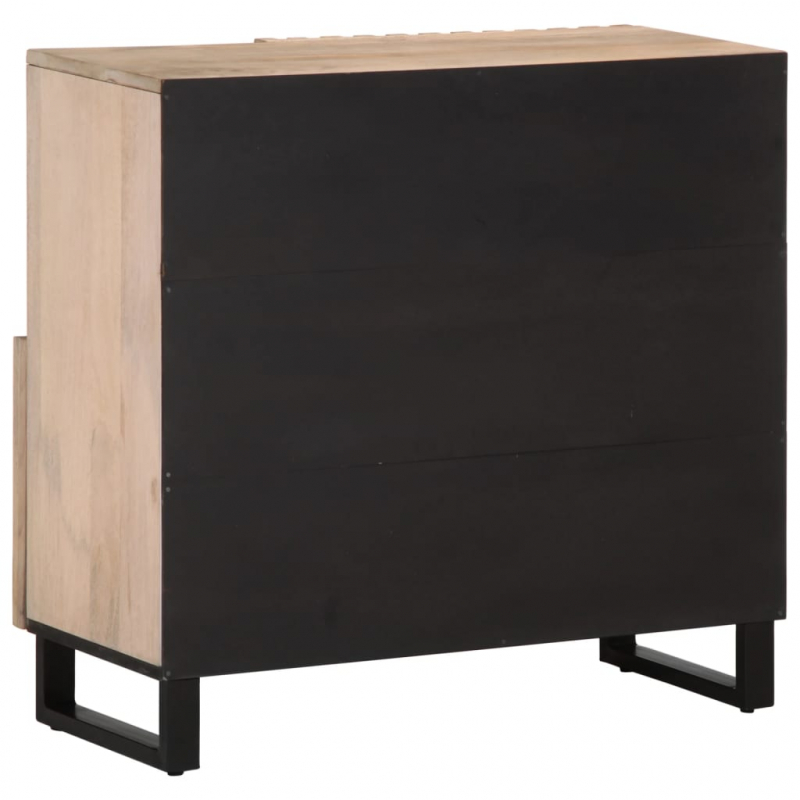 Sideboard 80x34x75 cm Massivholz Mango