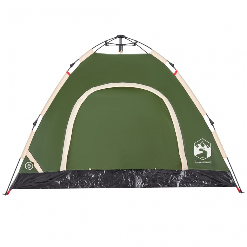 Campingzelt 3 Personen Grün Quick Release