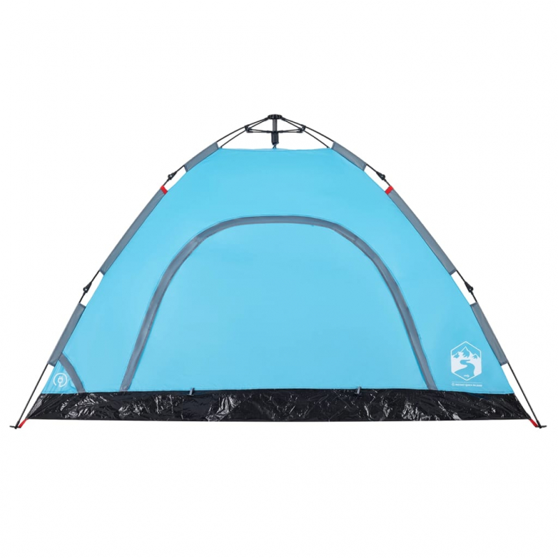 Campingzelt 4 Personen Blau Quick Release