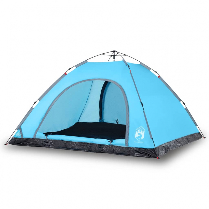 Campingzelt 5 Personen Blau Quick Release