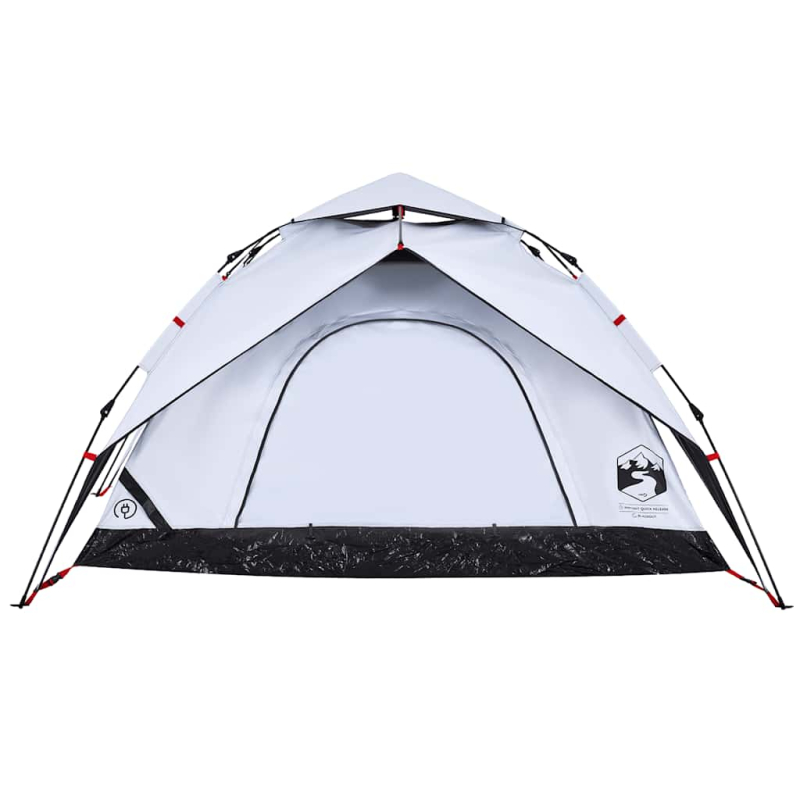 Kuppel-Campingzelt 5 Personen Weiß Verdunkelt Quick Release
