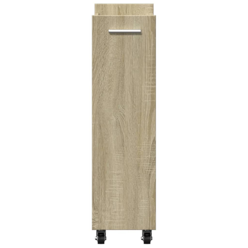 Schrank mit Rollen Sonoma-Eiche 60x22x79 cm Holzwerkstoff