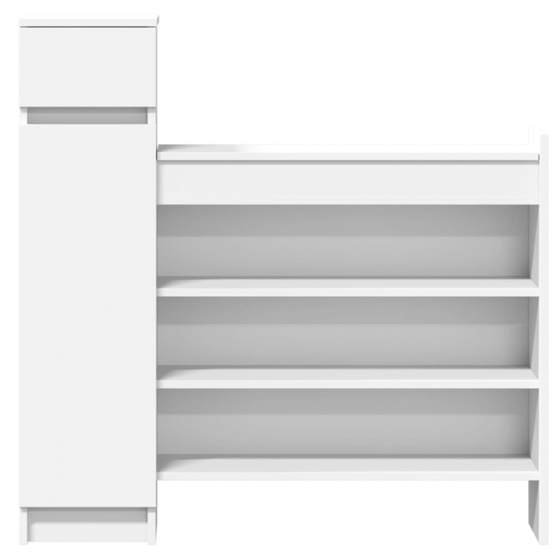 Schuhschrank Weiß 100,5x28x100 cm Holzwerkstoff