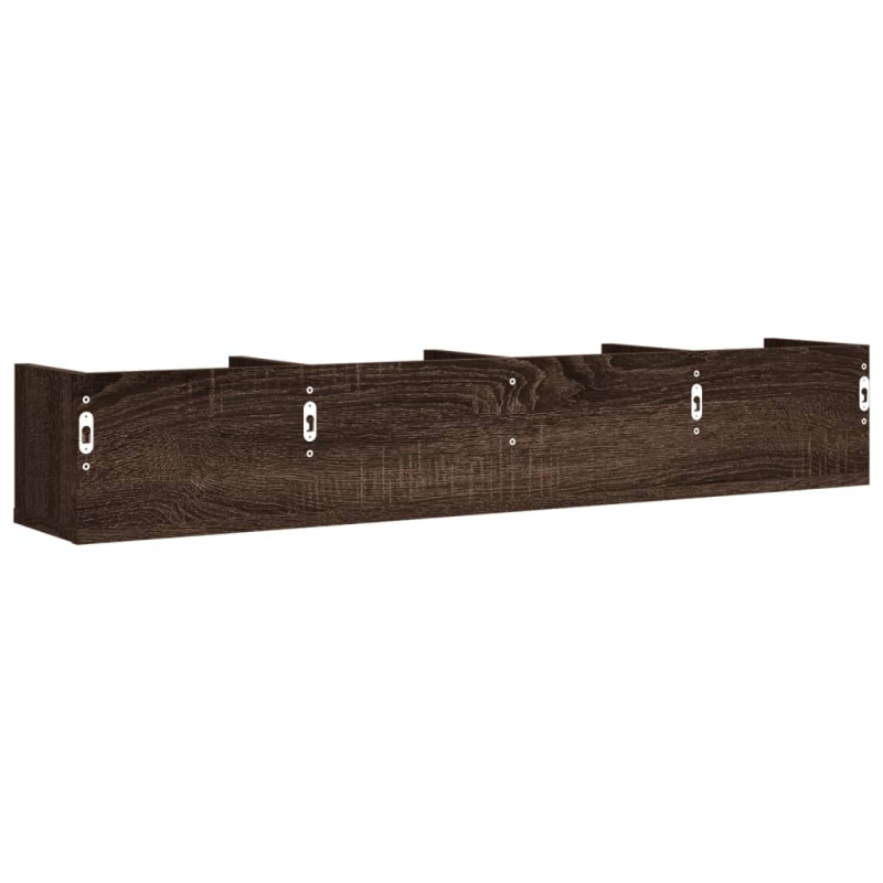Wandschränke 2 Stk. Braun Eichen-Optik 99x18x16,5 Holzwerkstoff