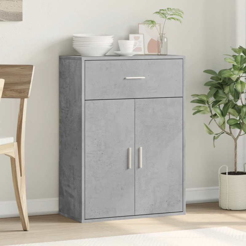 Sideboard Betongrau 60x30x84 cm Holzwerkstoff