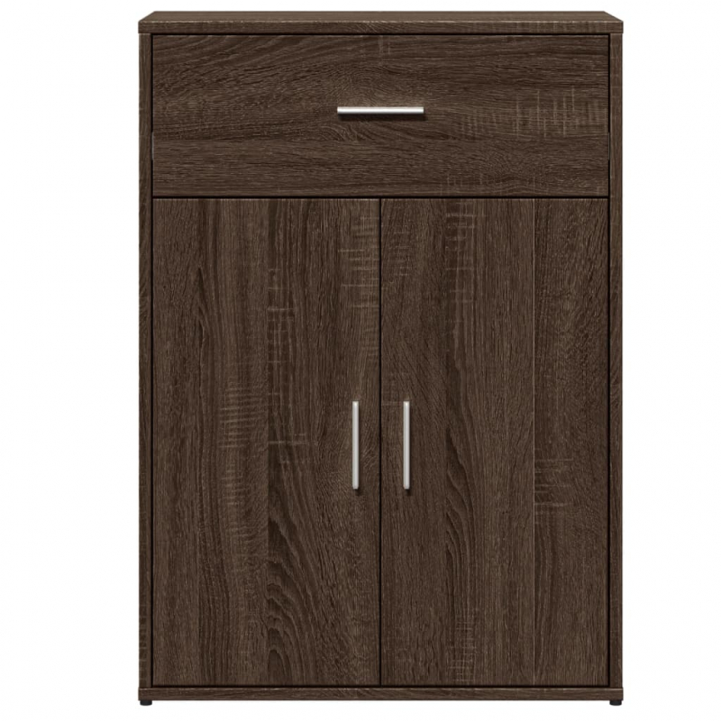 Sideboard Braun Eichen-Optik 60x30x84 cm Holzwerkstoff