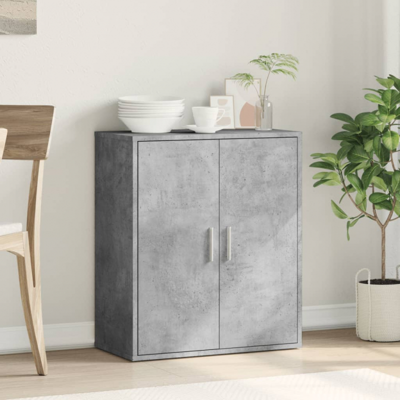 Sideboard Betongrau 79x38x80 cm Holzwerkstoff