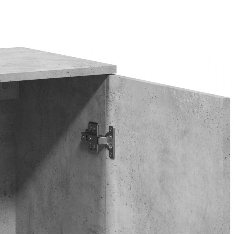 Sideboard Betongrau 79x38x80 cm Holzwerkstoff