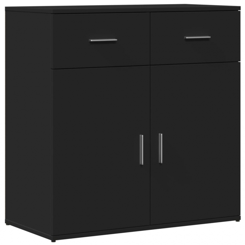 Sideboard Schwarz 79x38x80 cm Holzwerkstoff