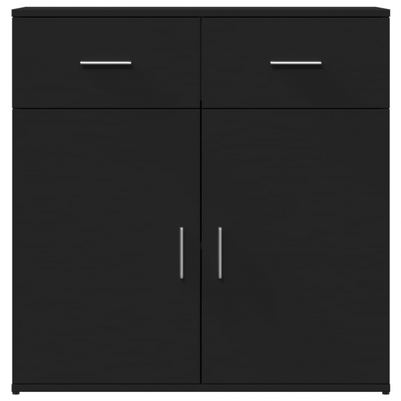 Sideboard Schwarz 79x38x80 cm Holzwerkstoff