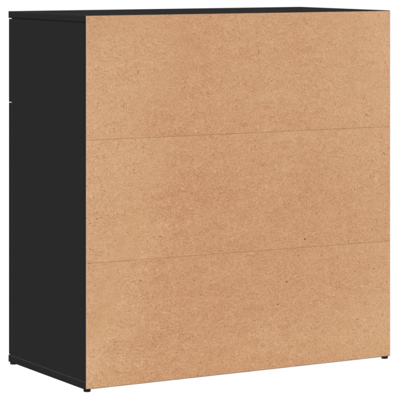 Sideboard Schwarz 79x38x80 cm Holzwerkstoff