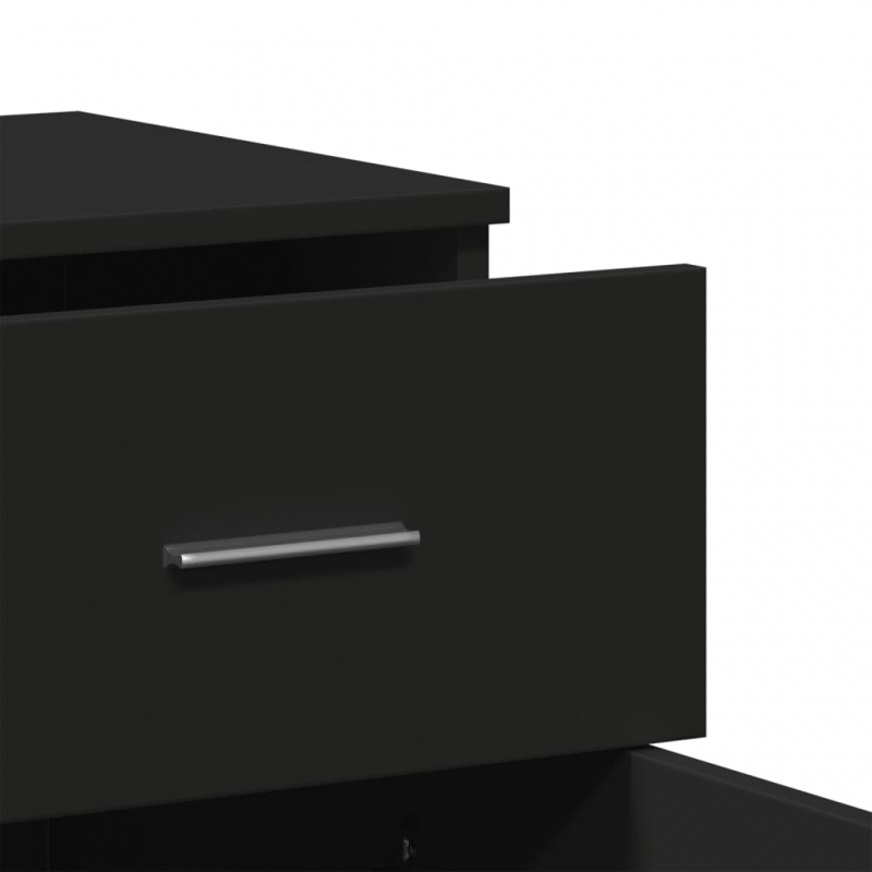 Sideboard Schwarz 79x38x80 cm Holzwerkstoff