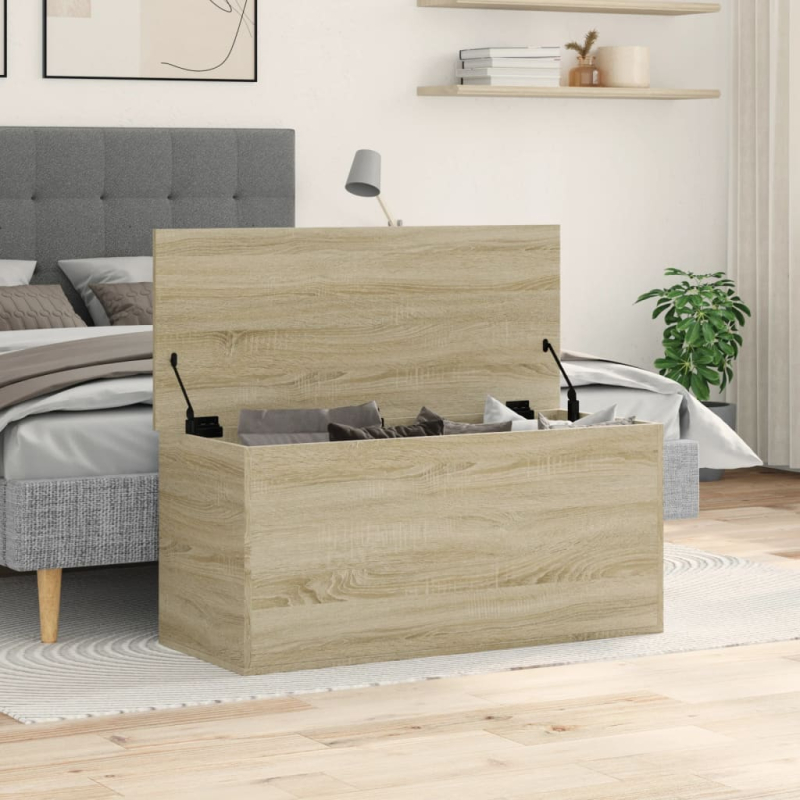 Truhe Sonoma-Eiche 100x42x46 cm Holzwerkstoff