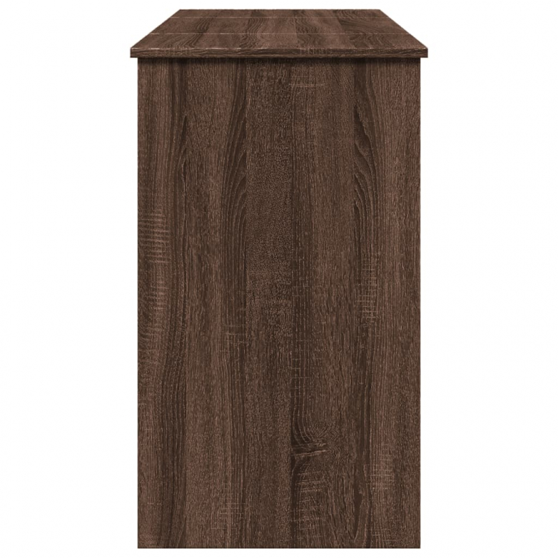 Schminktisch mit Spiegel Braun Eichen-Optik 100x45x76 cm