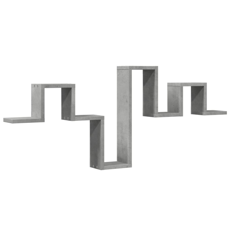 Wandregal Betongrau 104,5x10x43 cm Holzwerkstoff
