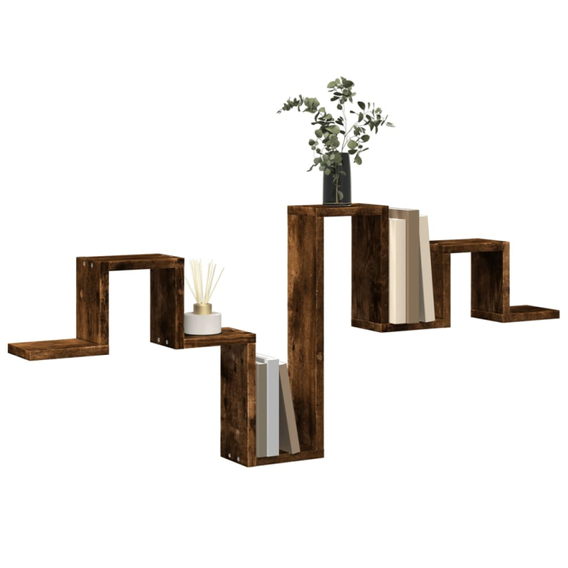 Wandregal Räuchereiche 104,5x10x43 cm Holzwerkstoff