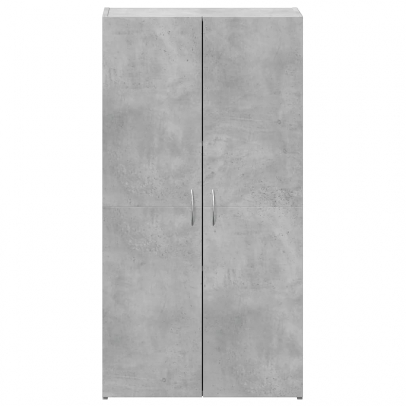 Aktenschrank Betongrau 60x32x115 cm Holzwerkstoff