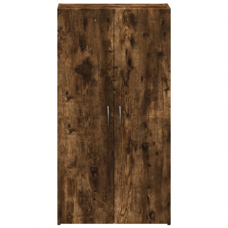 Aktenschrank Räuchereiche 60x32x115 cm Holzwerkstoff