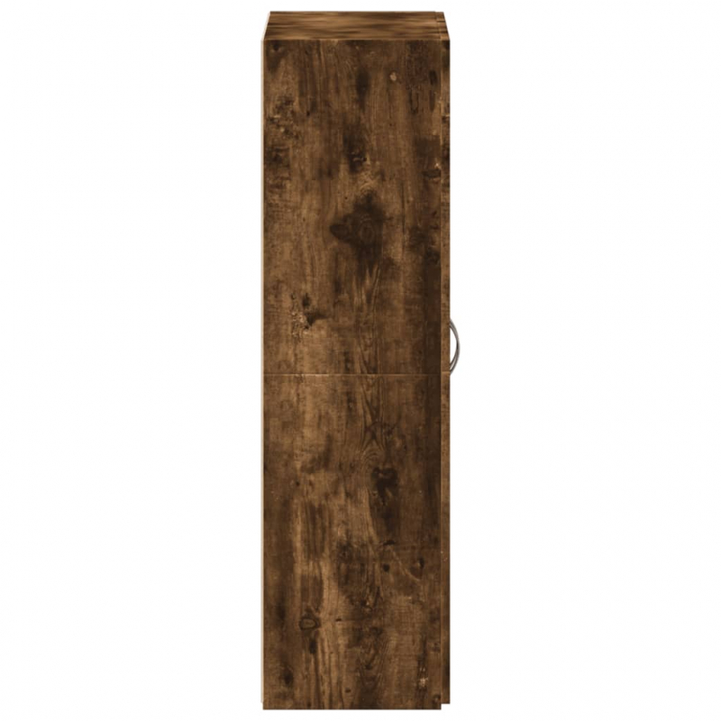 Aktenschrank Räuchereiche 60x32x115 cm Holzwerkstoff