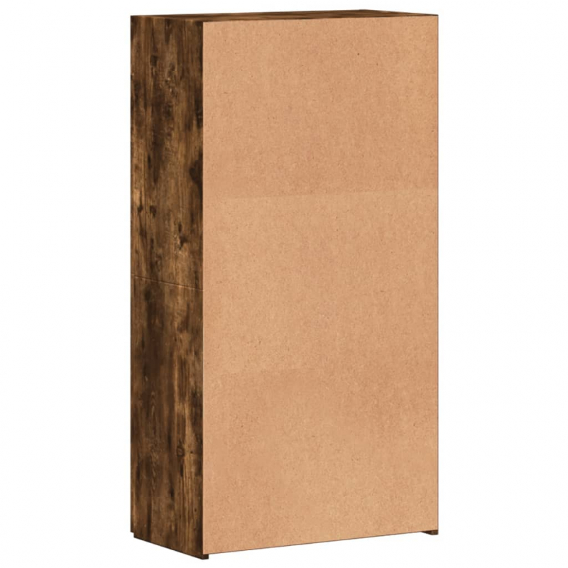 Aktenschrank Räuchereiche 60x32x115 cm Holzwerkstoff