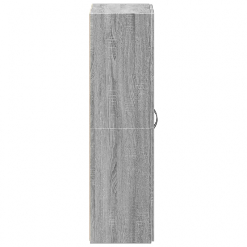 Aktenschrank Grau Sonoma 60x32x115 cm Holzwerkstoff