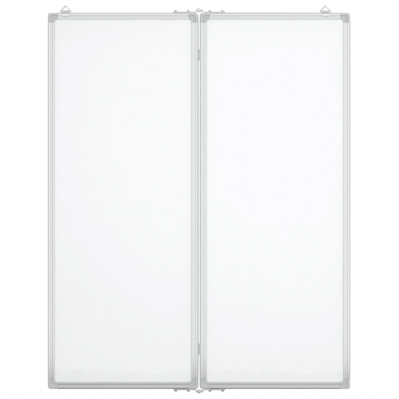 Magnetisches Whiteboard Klappbar 80x100x1,7 cm Aluminium