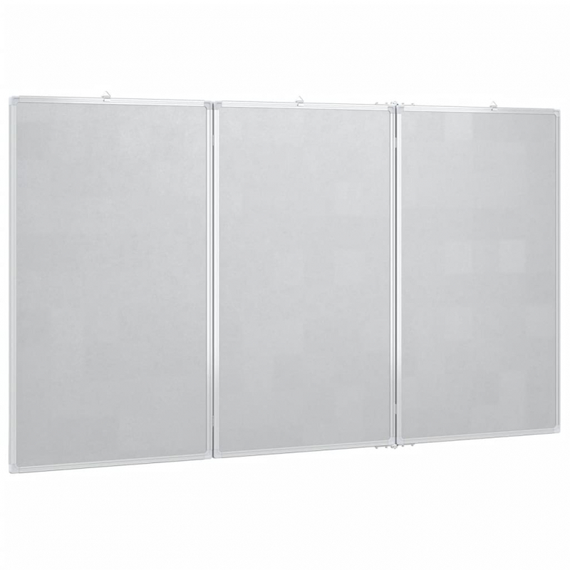 Magnetisches Whiteboard Klappbar 180x80x1,7 cm Aluminium