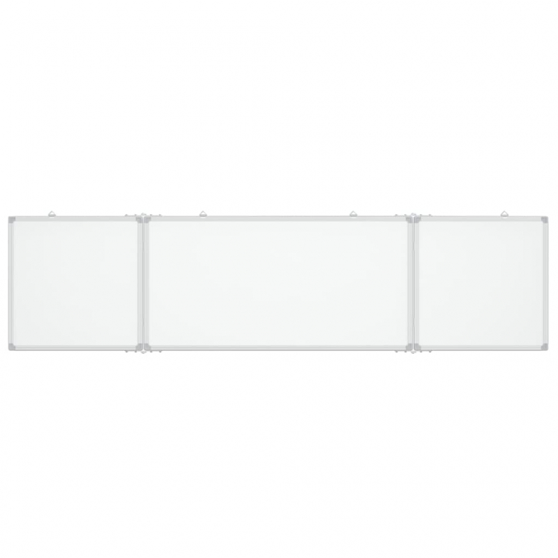 Magnetisches Whiteboard Klappbar 160x40x1,7 cm Aluminium