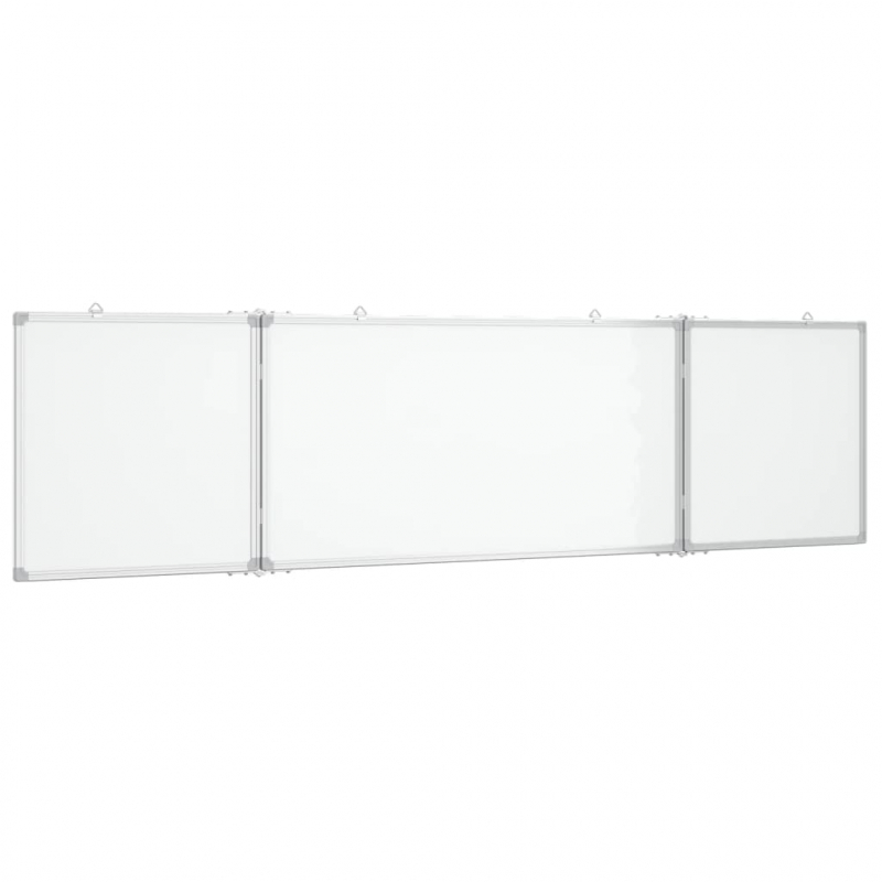 Magnetisches Whiteboard Klappbar 200x50x1,7 cm Aluminium