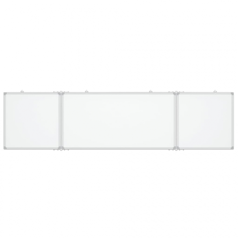 Magnetisches Whiteboard Klappbar 200x50x1,7 cm Aluminium