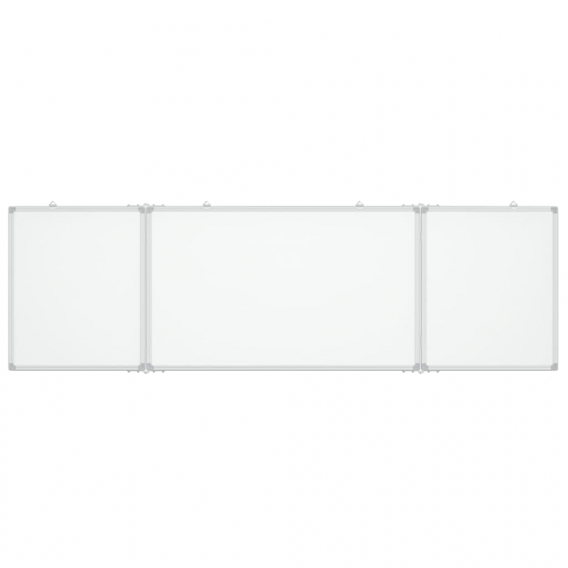 Magnetisches Whiteboard Klappbar 200x60x1,7 cm Aluminium