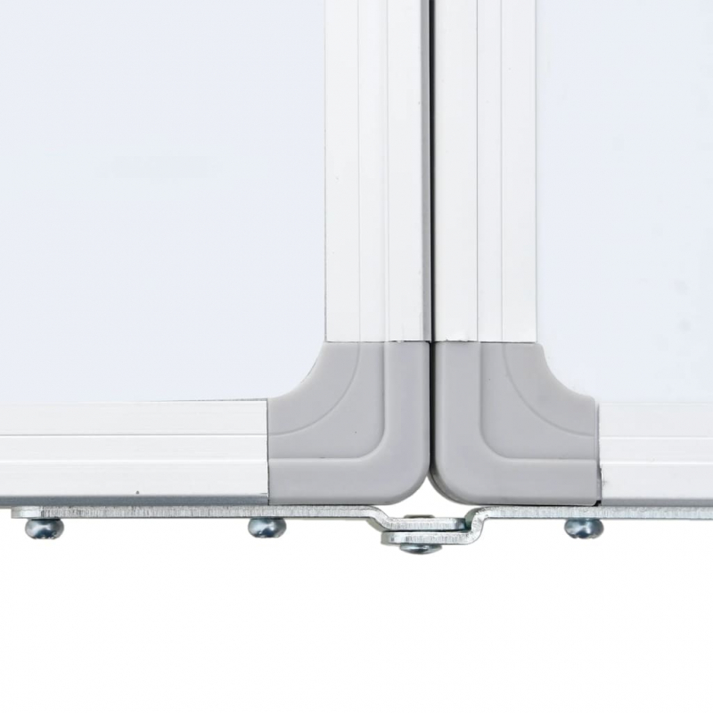 Magnetisches Whiteboard Klappbar 200x60x1,7 cm Aluminium