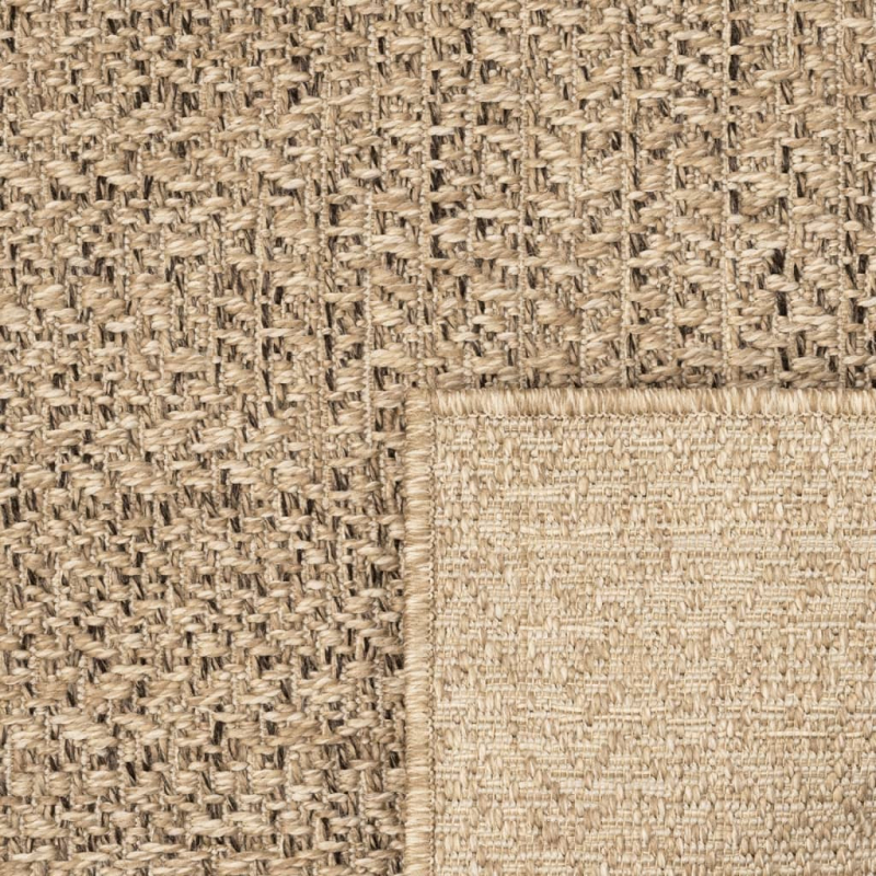 Teppich ZIZUR 60x110 cm Jute-Optik Indoor und Outdoor