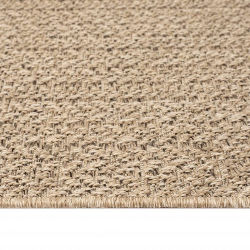 Teppich ZIZUR 200x200 cm Jute-Optik Indoor und Outdoor