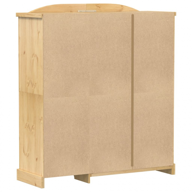 Kleiderschrank Corona 151,5x52x170 cm Massivholz Kiefer