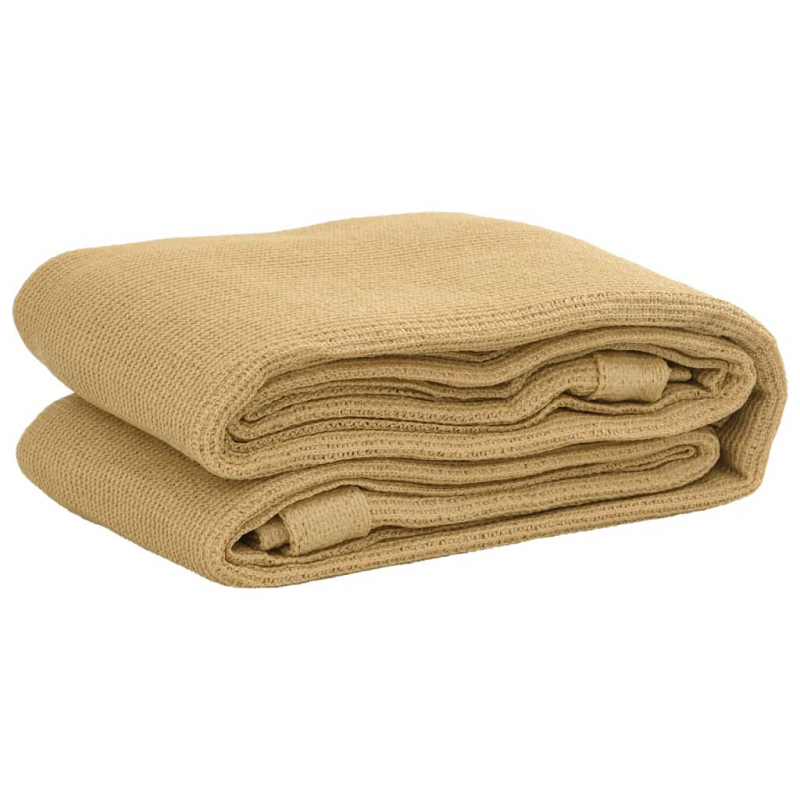 Zeltteppich Sandfarbe 250x600 cm HDPE