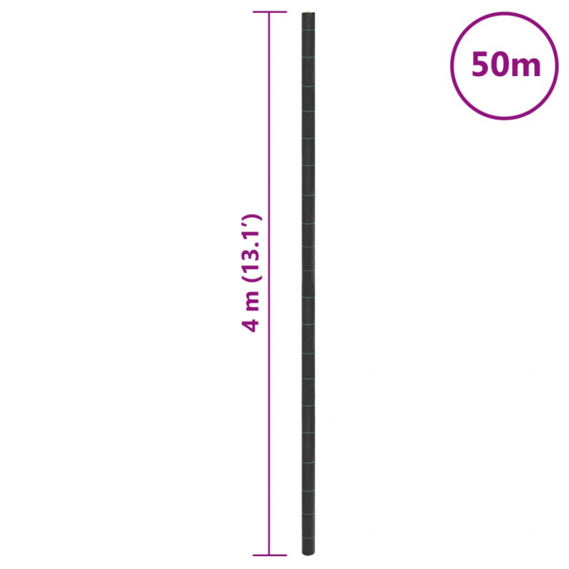 Unkrautvlies Schwarz 4x50 m PP