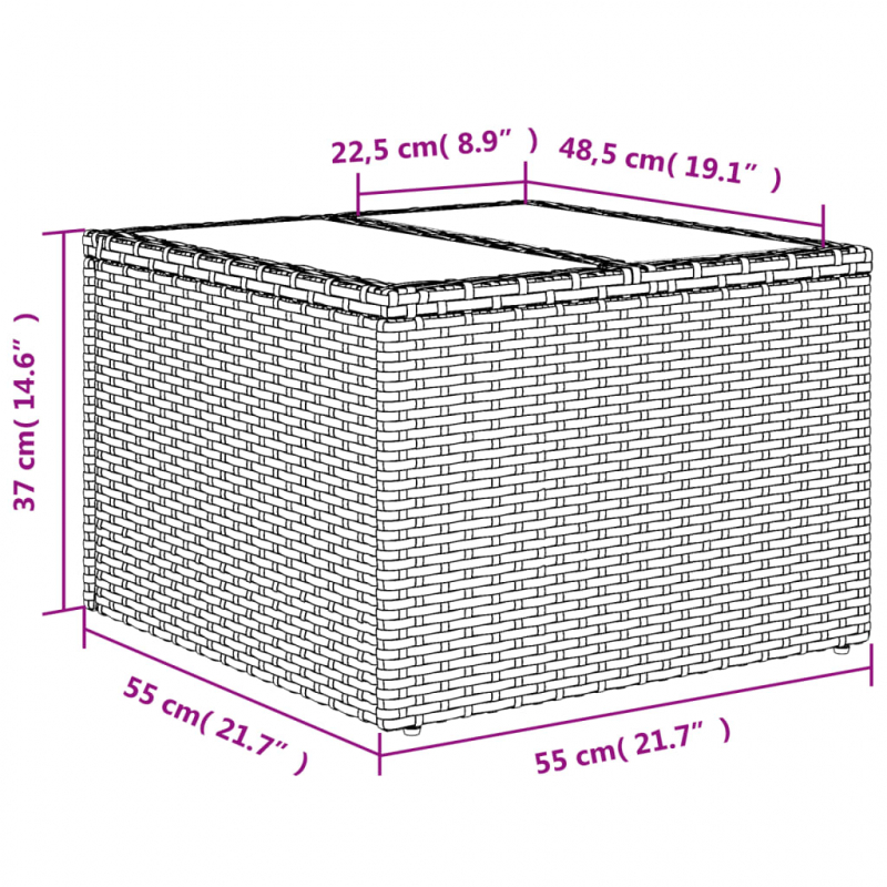 6-tlg. Garten-Sofagarnitur mit Kissen Schwarz Poly Rattan