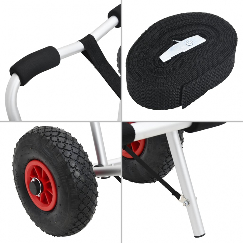 Kajak-Trolley Klappbar 45 kg Aluminium