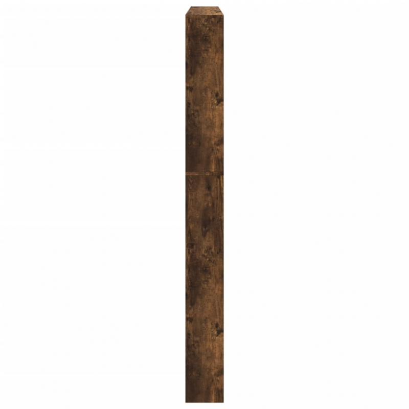 Schuhschrank mit Spiegel 5 Fächer Räuchereiche 63x17x169,5 cm