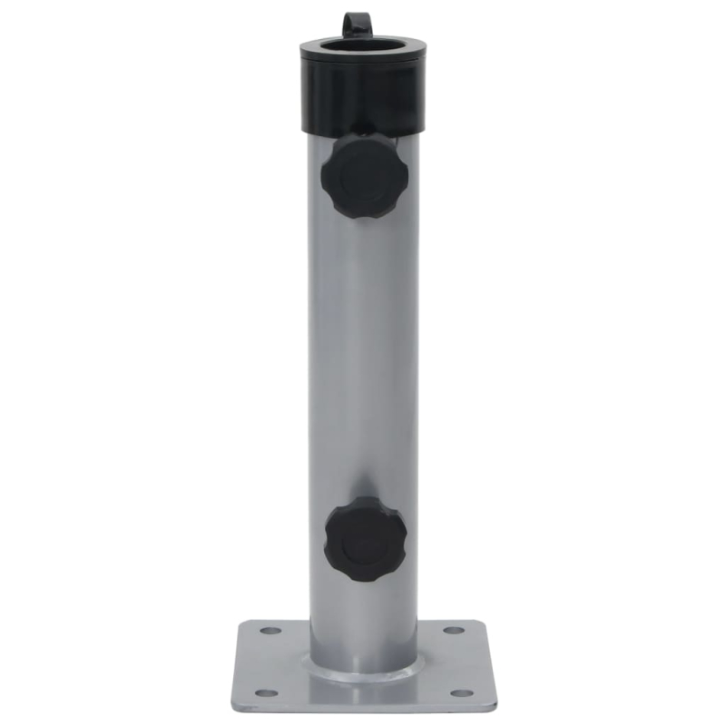Sonnenschirmständer für Ø38/48 mm Mast Silbern Stahl