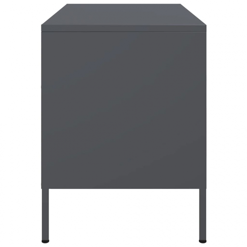 TV-Schrank Anthrazit 68x39x50,5 cm Stahl