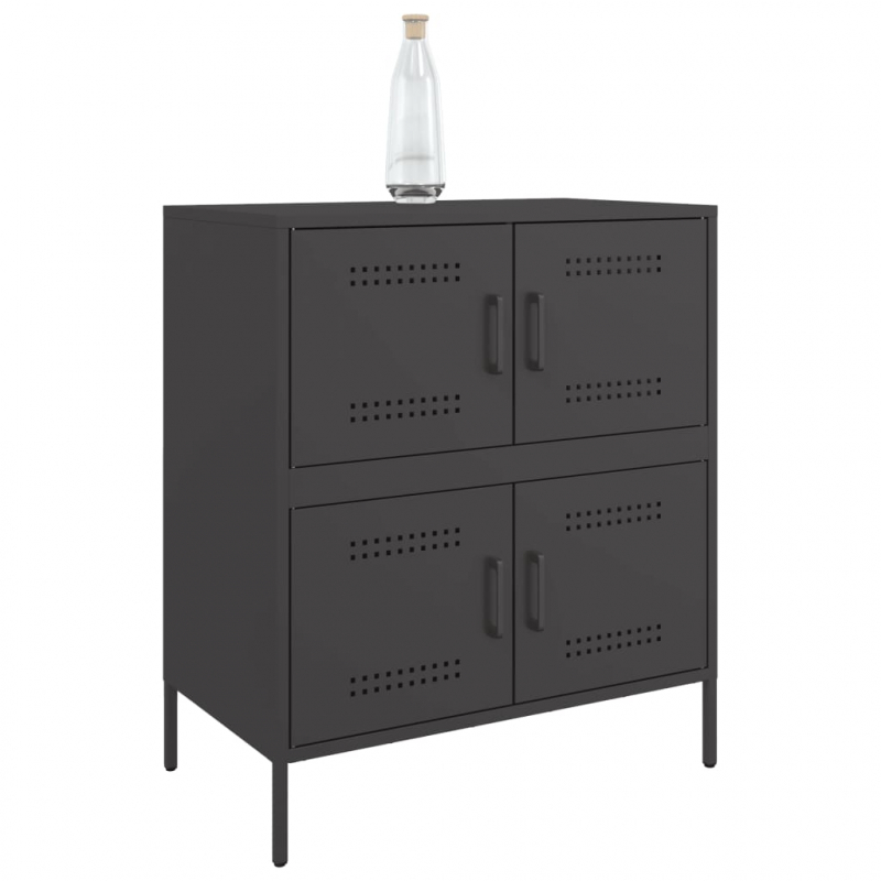 Sideboard Schwarz 68x39x79 cm Stahl