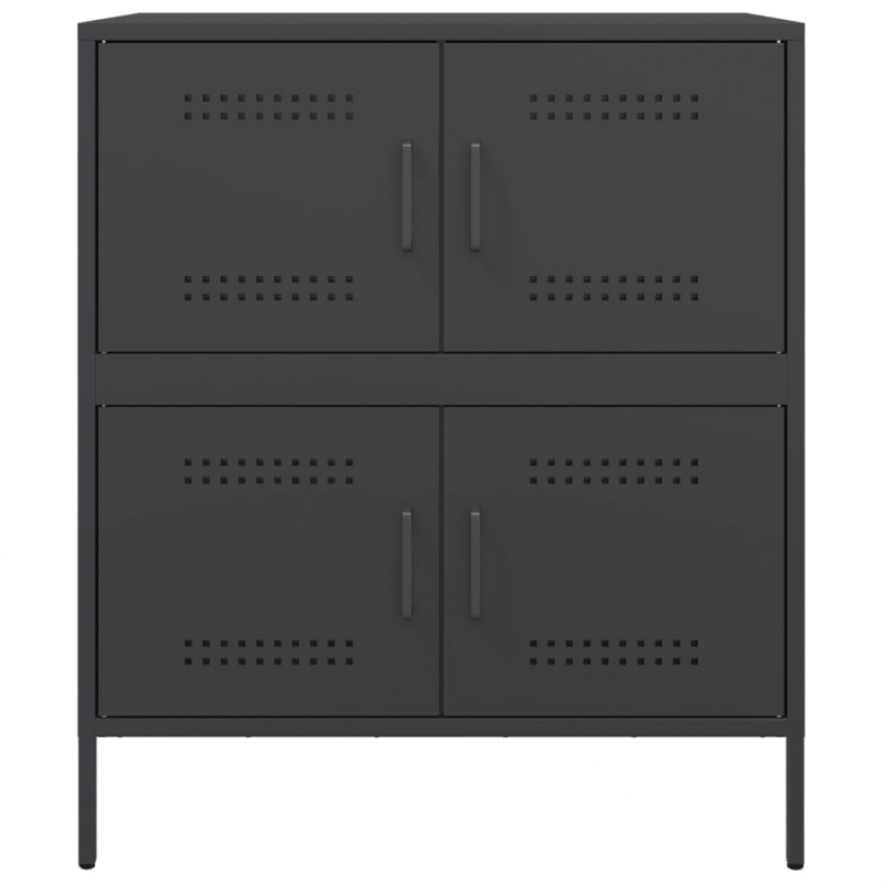 Sideboard Schwarz 68x39x79 cm Stahl