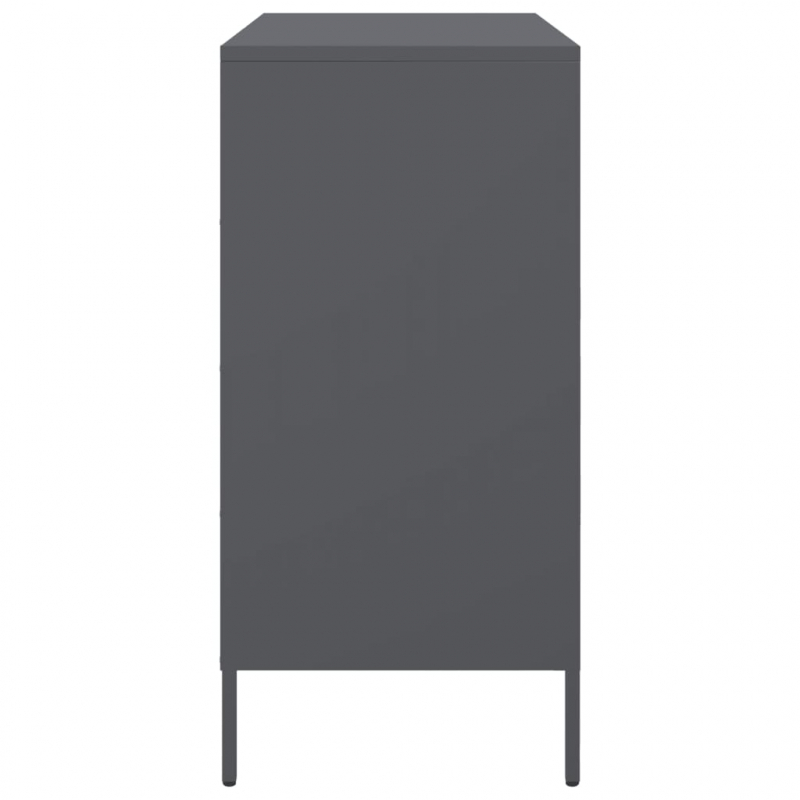 Sideboard Anthrazit 68x39x79 cm Stahl